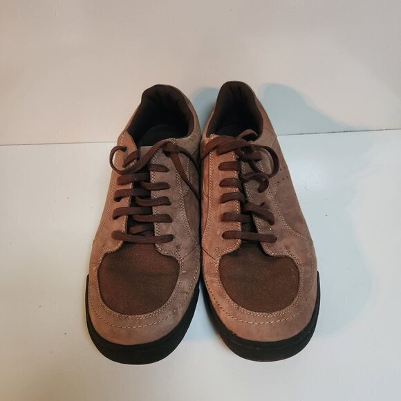 Land's End Hickory Brown Suede Casual Lace Up Shoes Size 12EE - Picture 4 of 8